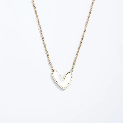 Halsband i rostfritt stål, guld- eller silverfärgat